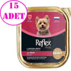Reflex Plus Sos İçinde Et Parçacıklı Dana Etli Mini ve Küçük Irk Yetişkin Köpek Konservesi 85 Gr 15 AD 21401008 Amazon Pet Center