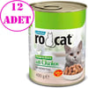 Ro Cat Tavuklu Kedi Konservesi 400 Gr 12 AD 32137071 Amazon Pet Center