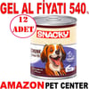 Snacky Chunk Somonlu Köpek Konservesi 400 Gr 12 AD Gel Al 35006374 Amazon Pet Center
