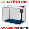 Sobo Komple Akvaryum 48,5 x 26 x 44,5 cm Beyaz 640F-B Gel Al 35006787 Amazon Pet Center