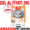 Wanpy Tavuk ve Yengeçli Likit Kedi Ödülü 4x15 Gr 5 AD Gel Al 35007548 Amazon Pet Center
