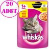 Whiskas Pouch Güveç Tavuklu Kedi Konservesi 85 gr 20 AD 32121582 whiskas Yetişkin Kedi Konserve Mamaları Amazon Pet Center