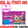 Whiskas Pouch Jöle İçinde Somonlu ve Ton Balıklı Yetişkin Kedi Konservesi 85gr (4'lü)6 AD Gel Al 19535005 Amazon Pet Center