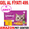 Whiskas Pouch Jöle İçinde Tavuklu ve Hindili Kedi Konservesi 85gr 4Lü PK 6 AD Gel Al 19511009 Amazon Pet Center