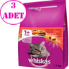 Whiskas Sığır Etli Kedi Maması 1,4 kg 3 AD 32122039 whiskas Yetişkin Kedi Mamaları Amazon Pet Center