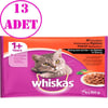 Whiskas Sığır Etli Pouch Kedi Maması 4 X 100 Gr 13 AD 32122374 whiskas Yetişkin Kedi Konserve Mamaları Amazon Pet Center