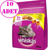 Whiskas Tavuklu Sebzeli Kedi Maması 300 Gr 10 AD 32121988 whiskas Yetişkin Kedi Mamaları Amazon Pet Center