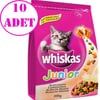 Whiskas Tavuklu Yavru Kuru Kedi Maması 300 gr 10 AD 32121964 whiskas Yavru Kedi Mamaları Amazon Pet Center