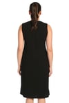 LADIES FIRST Büyük Beden 2577 Siyah Kısa Abiye Elbise