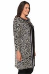 LADIES FIRST Büyük Beden 2932 Lacivert&Gold Ceket+Bady İkili Takım