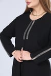 Büyük Beden 3935 Siyah Ceket+Bluz Takım