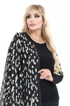 Büyük Beden 3987 Siyah Ceket+Bluz Takım