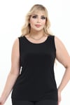 Büyük Beden 4023 Siyah Bluz+Bady İkili Takım