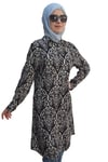 Desenli Tunik 9000-D26 Pamuk Kumaş