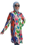 Desenli Tunik 9000-D28 Pamuk Kumaş