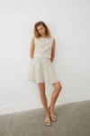 %100 KETEN BİYELİ CROP NATUREL