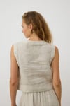 %100 KETEN BİYELİ CROP NATUREL