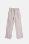 %100 KETEN BİYELİ PANTOLON NATUREL