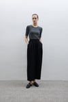 ÖRME KISA KOL TSHİRT ANTRASİT