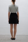 ÖRME KISA KOL TSHİRT GRİ