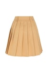 PİLELİ MİNİ ETEK CAMEL
