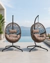 Bahçe MobilyalarıSalıncak Sandalye 1 Kişi Düz Örgü/Su Geçirmez Minder 115x115x196CM