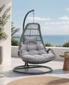 Bahçe MobilyalarıSalıncak Sandalye 1 Kişi Demir Gövde/Minder/Pe Rattan Örgü 105x105x195CM