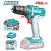 Darbesiz MatkapTotal Akülü Matkap Darbesiz 20V/45Nm (2Ah Akü + Şarjer)
