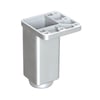 Dolap AksamlarıPlastik Ayak Mat Krom 42MMX42MM