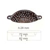 Kapı ve AksesuarYılmaz Bronz Kulp Oksit 10 CM