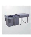 Kiler SistemiÇöp Kovası Raylı Dolap İçi Gri 30 Litre 34Cmx49CmX31.5Cm