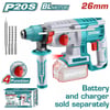 Kırıcı/DeliciTotal Akülü Matkap Kırıcı/Delici 20V SDS-MAX 26MM (Sadece Alet)