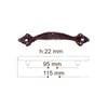 KulplarYılmaz Bronz Kulp Oksit 95mmx115mm