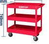 Takım ÇantalarıEmtop Alet Trolli Tekerlekli 3 Raflı 719X365X663MM