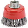 Tel FırçaDraper Uç Spiral Kıvrık Telli Düz Fırça 60MM M14