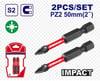 Tornavida Yıldız UçEmtop Darbeli Vidalama Bits Ucu PZ2 - 50 MM Pk 2 Ad)