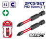 Tornavida Yıldız UçEmtop Darbeli Vidalama Bits Ucu PH2 - 50 MM (Pk 2 Ad)