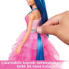 Barbie Mavi Saçlı Prenses Bebek HRR16 Lisanslı Ürün