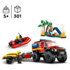 Lego City 4x4 Kurtarma Botlu İtfaiye Kamyonu 60412 Lisanslı Ürün