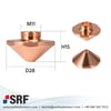 Bodor® Laser İle Uyumlu Nozzle Hexagonal Double D28-M11-H15