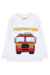 230901012 Erkek İtfaiye Uzun Kol T-Shirt Beyaz