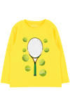 241040018 Erkek Çocuk Tennis Uzun Kol T-Shirt Sarı