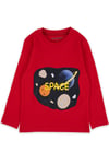 24104002 Erkek Çocuk Space Uzun Kol T-Shirt Kırmızı