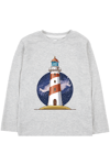 24104005 Erkek Çocuk Deniz Feneri Uzun Kol T-Shirt Gri