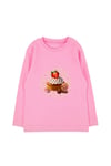 Mavipink 24SS0448 Cupcake Ev Pamuklu Uzun Kol T-Shirt Pembe