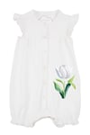 Mavipink 25410002 Kız Bebek Lale Çiçekli Fırfırlı Kısa Şort Tulum 