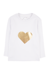 Mavipink 2641701 Kız Bebek Kalp Baskılı T-Shirt ve Alt 2'li Takım