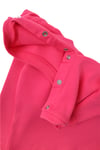 Mavipink 2641706 Kız Bebek Fuşya Tropikal Baskılı T-Shirt ve Kadife Alt 2'li Takım
