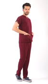 Erkek Scrubs Premium-Bordo