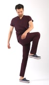Erkek Scrubs Premium-Mürdüm Renk